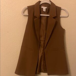 Sincerely Jules Brown Sleeveless Vest